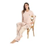 Over Sleep 3317 Kadın Uzun Kol Büyük Beden Modal Süprem Pijama Takım (L-Xl-Xxl-3X