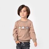 Overdo Erkek Çocuk 1-4 Yaş Aplike Ayıcıklı Sweat - Agri - Renkli - 2 Yaş