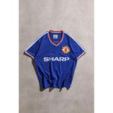 Overdrive Retro Manchester 1980'ler Saks Futbol Forması