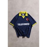 Overdrive Retro Sarı Lacivert 1980 Regular Fit Futbol Forması