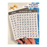 OverDuck Boncuk Harf Sticker Seti – 2 Sayfa 160 Adet Bullet Journal & Scrapbook Türkçe Karakter Alfabe Etiket
