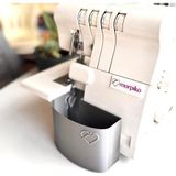 Overlok Makinesi Atık Kutusu – Singer 14SH654, 14SH754, 14HD854, HD0405S, S010L Modelleriyle Uyumlu – Iplik ve Kumaş Artıkları Için 3D Yazıcı Üretimi - Acı Kahve
