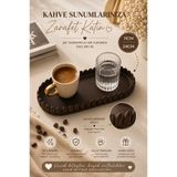 OVERMAX Kahve Sunumlarınıza Zarafet Katan Dekoratif Tepsi