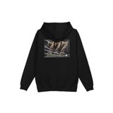Overoz 777 Numeroloji Spiritüel Sırt Baskılı Kapüşonlu Oversize Sweatshirt Siyah Hoodie H1211, XL