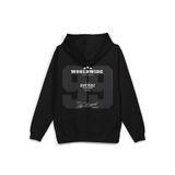 OverOz 99 Sırt Baskılı Kapüşonlu Yarı Oversize Sweatshirt Hoodie, 2XL, H1408, Siyah, üniseks-yetişkin