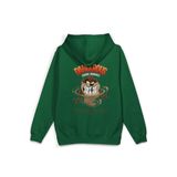OverOz Canavar Sırt Baskılı Kapüşonlu Yarı Oversize Sweatshirt Hoodie, M, H1392, Turuncu, üniseks-yetişkin
