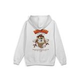 OverOz Canavar Sırt Baskılı Kapüşonlu Yarı Oversize Sweatshirt, XL, H1392, Beyaz, üniseks-yetişkin