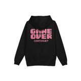 Overoz Game Over Sırt Baskılı Kapüşonlu Oversize Sweatshirt Siyah Hoodie H1199, L