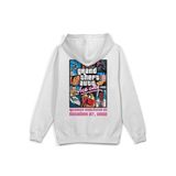 OverOz Gta Vice City Sırt Baskılı Kapüşonlu Yarı Oversize Sweatshirt Hoodie, XL, H1314, Ekru, üniseks-yetişkin