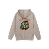 OverOz Kovboy Sırt Baskılı Kapüşonlu Yarı Oversize Sweatshirt Taş Rengi Hoodie, S, H1391, Taş Rengi, üniseks-yetişkin