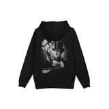 Overoz Life Magician Sihirbaz Sırt Baskılı Kapüşonlu Oversize Sweatshirt Siyah Hoodie H1218, L
