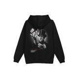 Overoz Life Magician Sihirbaz Sırt Baskılı Kapüşonlu Oversize Sweatshirt Siyah Hoodie H1218, M