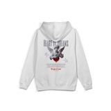 Overoz Melek Heart Of Dreams Sırt Baskılı Kapüşonlu Oversize Sweatshirt Ekru Hoodie H1195, M