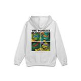 Overoz Ninja Kaplumbağalar Sırt Baskılı Kapüşonlu Oversize Sweatshirt Ekru Hoodie H1302, 2XL