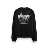 Overoz Not Change Değişmemek Sırt Baskılı Siyah Oversize Sweatshirt S1205, M