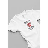 Overoz Organik%100 Pamuk Amcamı Aratmayın Bana Baskılı Bebek Body Çıtçıtlı Badi Zıbın Tulum 5880-AMCA, 12-18 AY