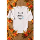 Overoz Organik%100 Pamuk Anne Baba Baskılı Uzun Kollu Çıtçıtlı Bebek Body Badi Zıbın Tulum 5591, 6-9 AY