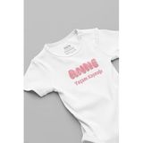 Overoz Organik%100 Pamuk Anne Yaşam Kaynağı Baskılı Çıtçıtlı Bebek Body Badi Zıbın Tulum 5682, 3-6 AY
