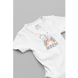 Overoz Organik%100 Pamuk Annem Yazılı Bebek Body Badi Çıtçıtlı Zıbın Tulum 5730, 3-6 AY