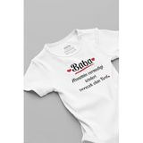 Overoz Organik%100 Pamuk Baba Kral Baskılı Çıtçıtlı Bebek Body Badi Zıbın Tulum 5637, 6-9 AY