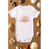 Overoz Organik%100 Pamuk Baba Oğul Baskılı Bebek Body Çıtçıtlı Badi Zıbın Tulum 5274, 18-24 AY