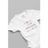 Overoz Organik%100 Pamuk Babalar Günün Kutlu Olsun Canım Babam Bebek Body Çıtçıtlı Badi Zıbın 5219, 6-9 AY