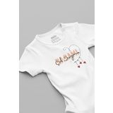 Overoz Organik%100 Pamuk Babamı Çok Seviyorum Yazılı Bebek Body Badi Çıtçıtlı Zıbın 5739, 18-24 AY