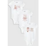 Overoz Organik%100 Pamuk Babasının Meleği 3'lü Bebek Body Set Badi Çıtçıtlı Zıbın Üçlü 5818-5819-5820, 12-18 AY