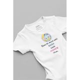 Overoz Organik%100 Pamuk Bana Bir Masal Anlat Baba Içinde Annem Olsun Bebek Body Badi Çıtçıtlı Zıbın 5133, 9-12 Ay