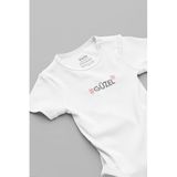 Overoz Organik%100 Pamuk Güzel Baskılı Bebek Body Beyaz Badi Çıtçıtlı Zıbın 5825, 0-3 AY
