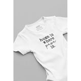 Overoz Organik%100 Pamuk Home Is Where Papa Is Baba Bebek Body Beyaz Badi Çıtçıtlı Zıbın 5846, Yeni Doğan