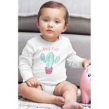 Overoz Organik%100 Pamuk Hug Me Sarıl Bana Baskılı Uzun Kollu Çıtçıtlı Bebek Body Badi Zıbın Tulum 5487, 6-9 AY
