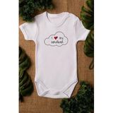 Overoz Organik%100 Pamuk I Love My Brother Abimi Seviyorum Baskılı Bebek Body Badi Çıtçıtlı Zıbın 5088, 24-36 Ay