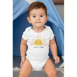 Overoz Organik%100 Pamuk Love To Smile Baskılı Kısa Kollu Bebek Çıtçıtlı Body Badi Zıbın Tulum 5388, Yeni Doğan