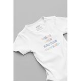 Overoz Organik%100 Pamuk Özel Tasarım Anneler Günü Baskılı Bebek Body Çıtçıtlı Zıbın Tulum 5219-ANNE, 0-3 AY