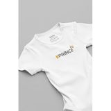 Overoz Organik%100 Pamuk Prince Prens Baskılı Bebek Body Beyaz Badi Çıtçıtlı Zıbın 5822, 18-24 AY