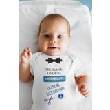 Overoz Organik%100 Pamuk Sünnet Kıyafeti Kısa Kollu Çıtçıtlı Bebek Body Badi Zıbın Tulum 5581, 3-6 AY