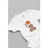 Overoz Organik%100 Pamuk Taraftar Baskılı Yazılı Bebek Body Badi Çıtçıtlı Zıbın Tulum 5733, 0-3 AY