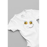 Overoz Organik%100 Pamuk Teyzesinin Balı Yazılı Bebek Body Badi Çıtçıtlı Zıbın Tulum 5722, 24-36 Ay