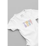 Overoz Organik%100 Pamuk Twin Baby İkiz Bebek Body Beyaz Badi Çıtçıtlı Zıbın 5851, 18-24 AY