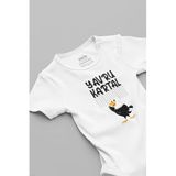 Overoz Organik%100 Pamuk Yavru Kartal Taraftar Baskılı Bebek Body Kısa Kollu Çıtçıtlı Badi Zıbın 5193-2, 9-12 Ay