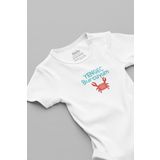 Overoz Organik%100 Pamuk Yengeç Burcuyum Baskılı Bebek Body Çıtçıtlı Badi Zıbın Tulum 5896, 18-24 AY