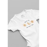 Overoz Organik%100 Pamuk You Are My Sun Moon Baskılı Çıtçıtlı Bebek Body Badi Zıbın Tulum 5635, 12-18 AY