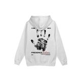 Overoz Presence Existence Varoluş Karma Sırt Baskılı Kapüşonlu Oversize Sweatshirt Ekru Hoodie H1217, M