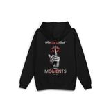 Overoz Shut Your Mouth Sırt Baskılı Kapüşonlu Oversize Sweatshirt Siyah Hoodie H1194, S