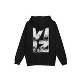Overoz Sırt Baskılı Kapüşonlu Oversize Sweatshirt Siyah Hoodie H1210, L