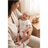 Overoz Teyze Yazılı Bebek Zıbın Erkek Kız Bebek Body Çıtçıtlı Beyaz Kısa Kollu Badi Tulum Bebek Hediyelik 5683-28