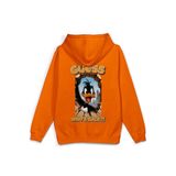 OverOz Who'S Back Sırt Baskılı Kapüşonlu Yarı Oversize Sweatshirt Hoodie, L, H1393, Turuncu, üniseks-yetişkin