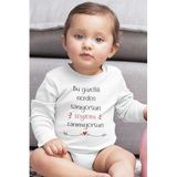 Overoz%100 Pamuk Bu Güzellik Nerden Teyze Uzun Kollu Bebek Çıtçıtlı Body Badi Teyze Yazılı Zıbın 5412, 12-18 AY