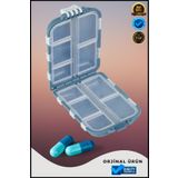 OverPazar Küçük Çift Taraflı Ilaç Saklama Kutusu Ilaç Kutusu 10*6,5*3 Cm